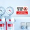 Avery Oxygen in Use No Smoking Sign Label Stickers, Waterproof, UV Resistant, Preprinted, 5" x 3.5", 8 Stickers